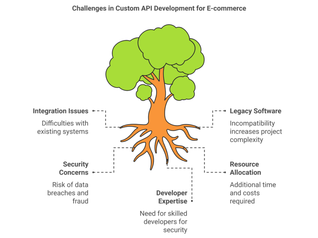 Challenges in Custom API development for E-commerce business